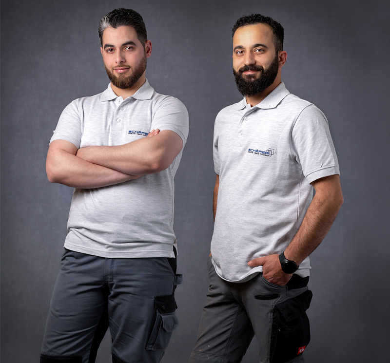 Mitarbeiter der Montageteams