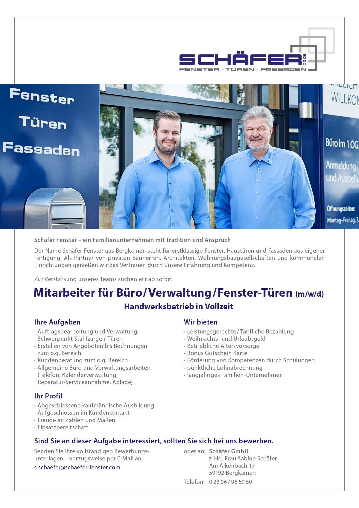 Bild der Stellenanzeige